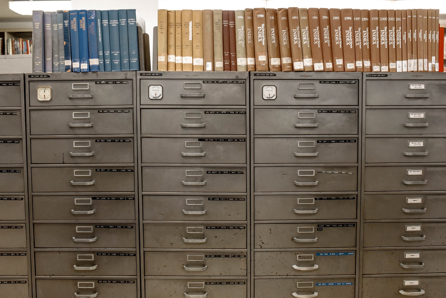 gray steel file cabinet